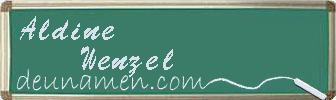 Aldine Wenzel Visitenkarte